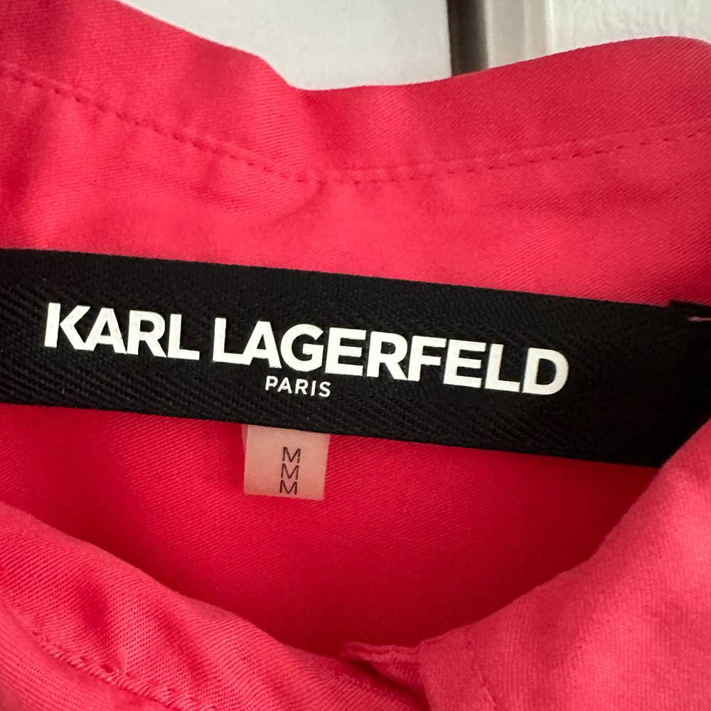 Karl Lagerfeld button down pink shirt. Perfect condition, like new.